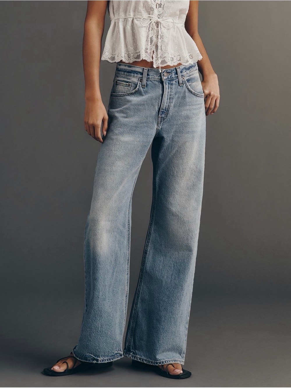 Levi's Loose Boot Light Blue High-Rise Wide-Leg Jeans